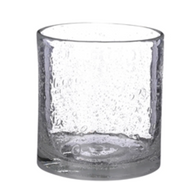 Clear Bubble Glass Vase