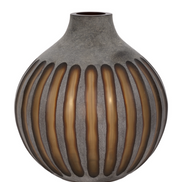 Abigail Grey Glass Vase