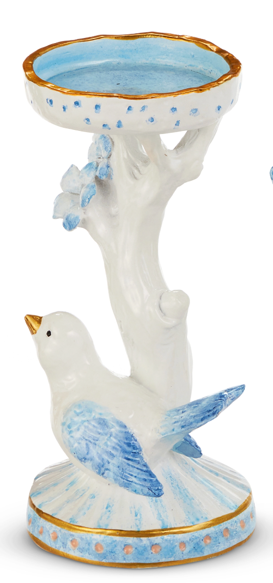 Blue Bird Candle Holder