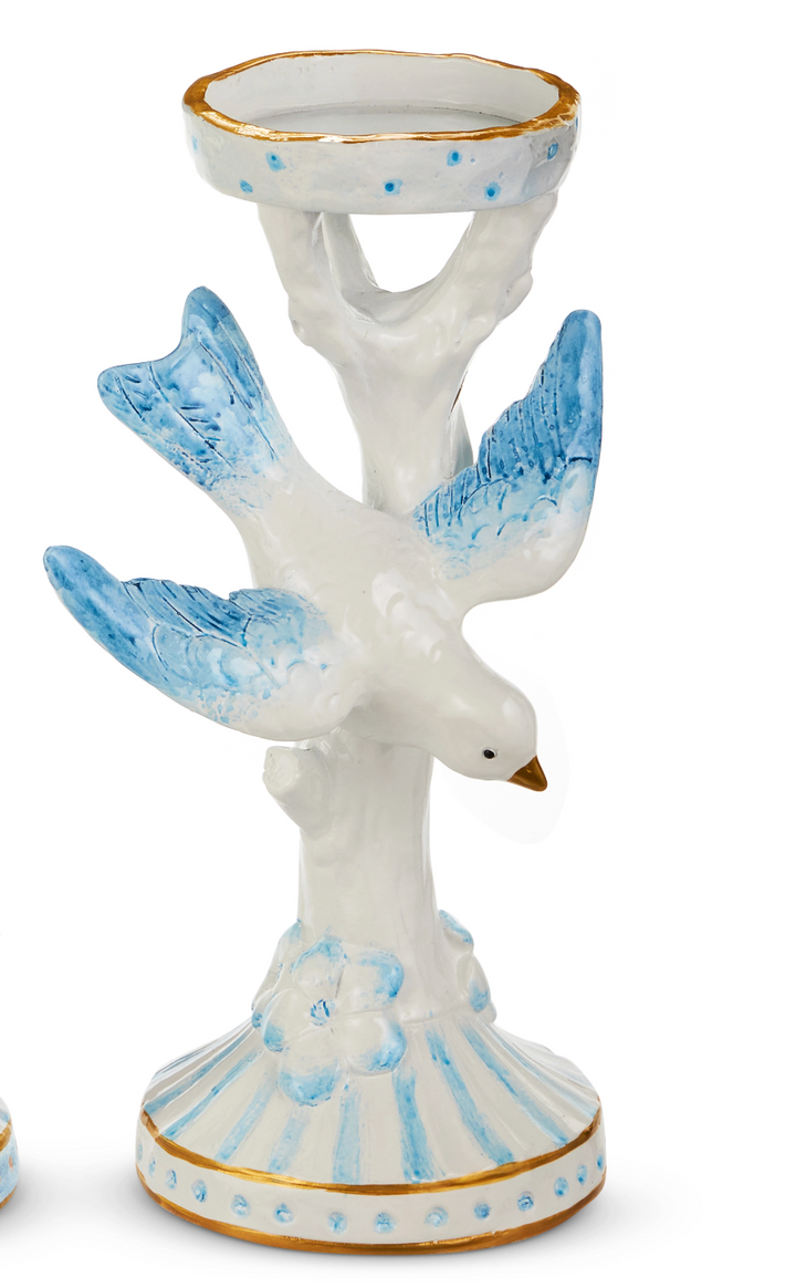 Blue Bird Candle Holder