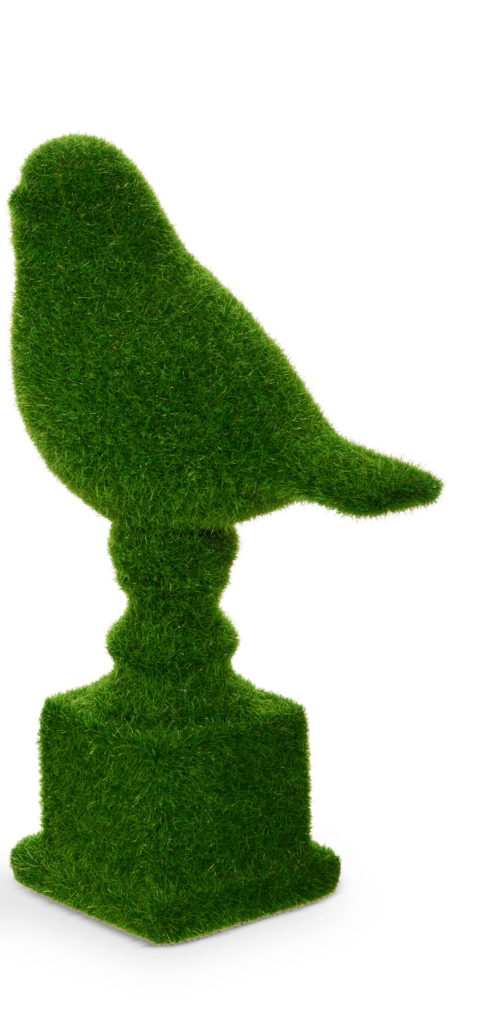 Moss Birds on Pedestal