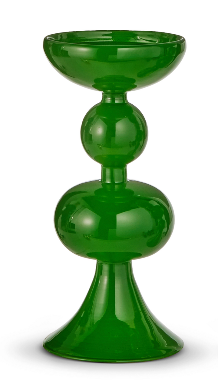 Shades of Green Candle Holders