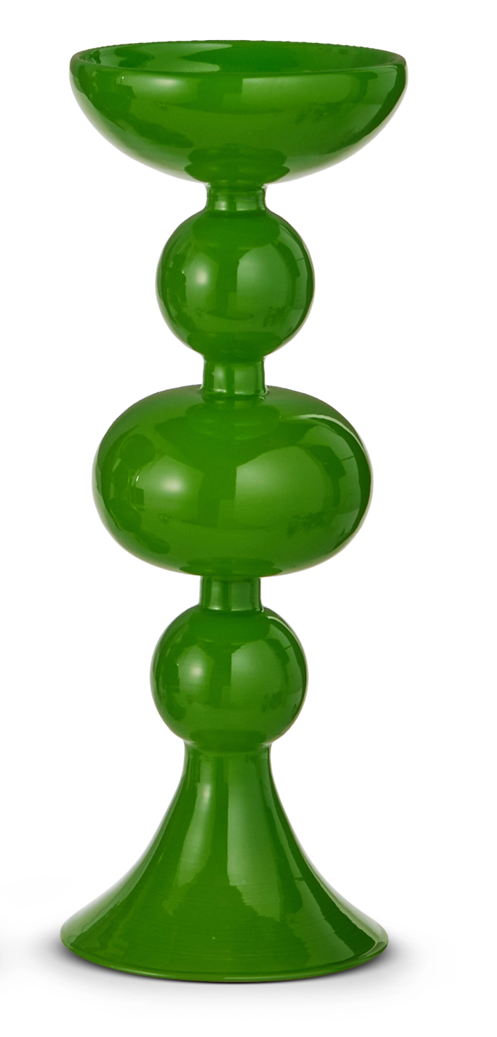 Shades of Green Candle Holders