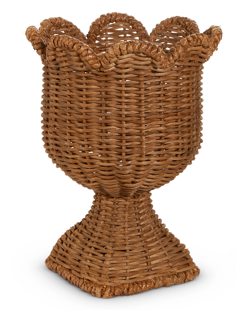 Woven Scalloped Urns