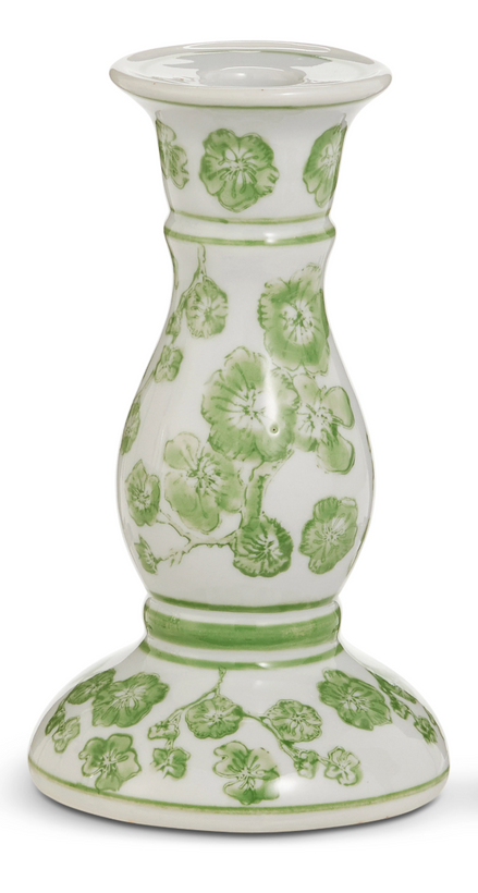Green Cherry Blossom Candlestick