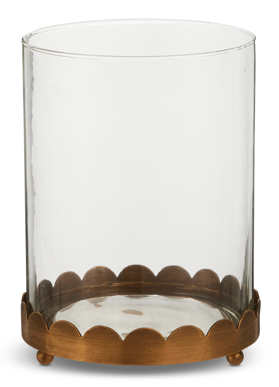 Gold Scalloped Trim Hurricane