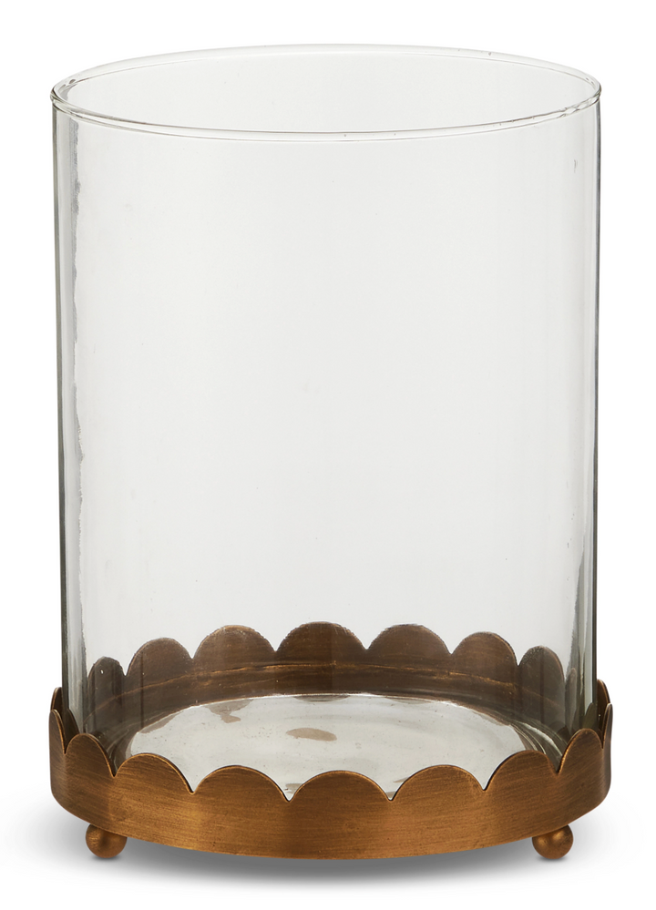 Gold Scalloped Trim Hurricane