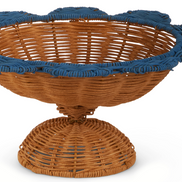Woven Scalloped Pedestals