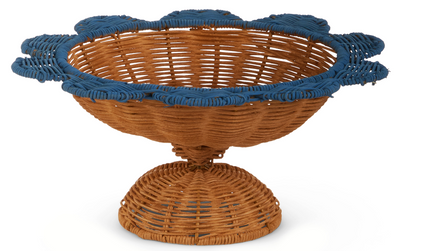Woven Scalloped Pedestals