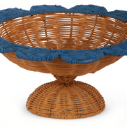 Woven Scalloped Pedestals