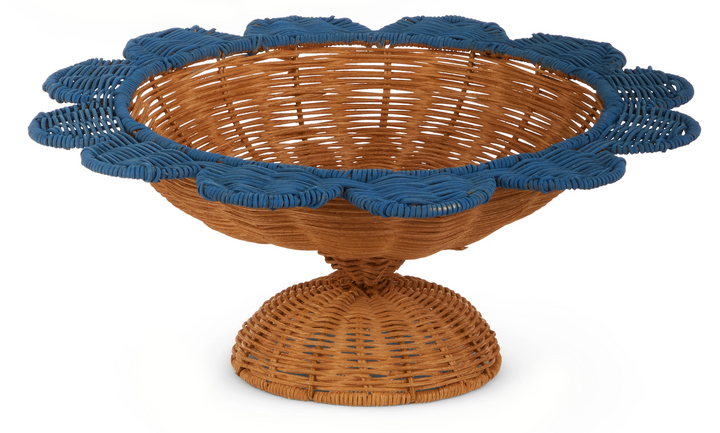 Woven Scalloped Pedestals