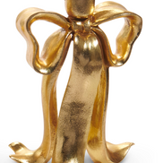 Gold Bow Candlesticks