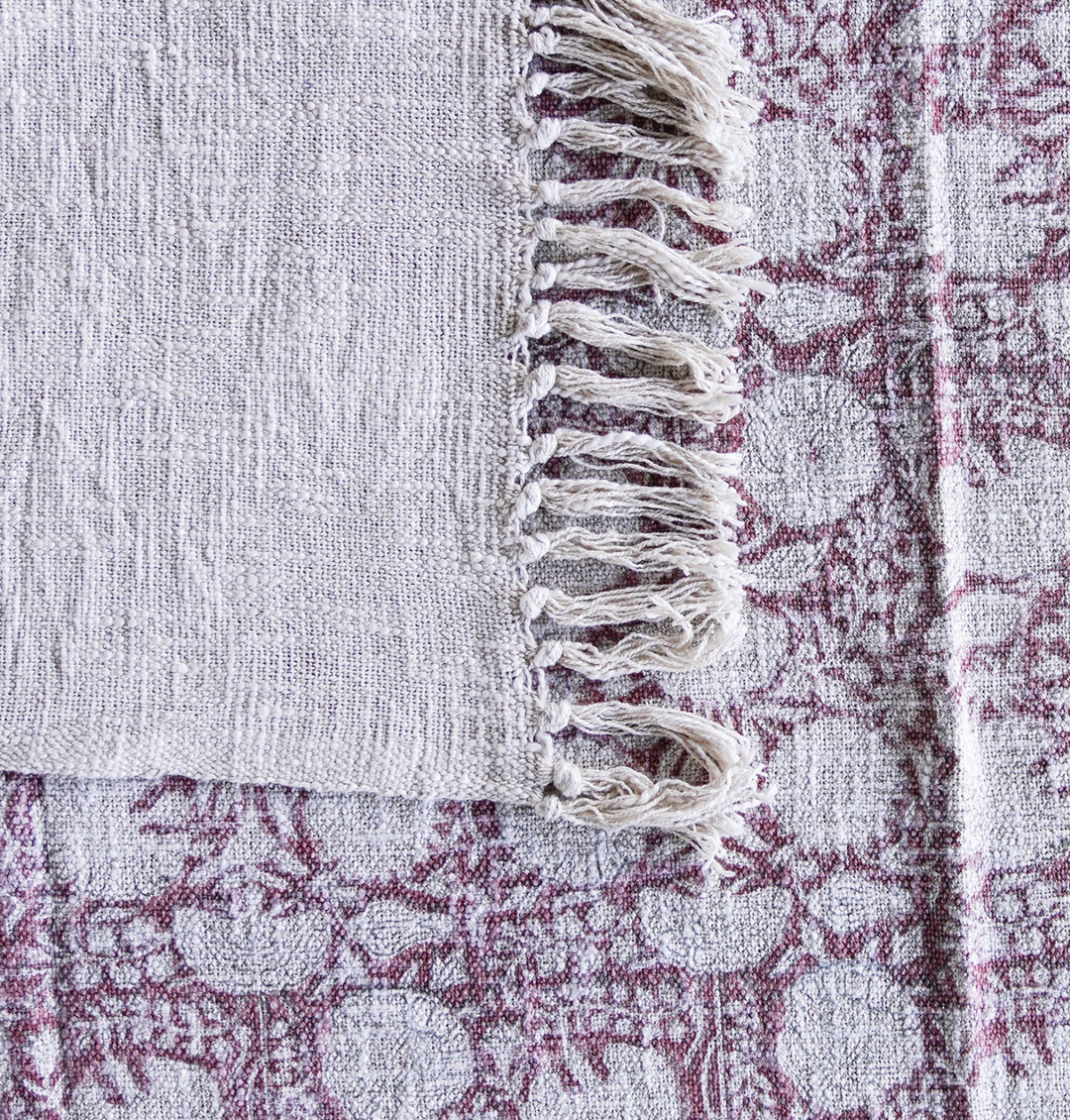 Handloomed Slub Cotton Throw