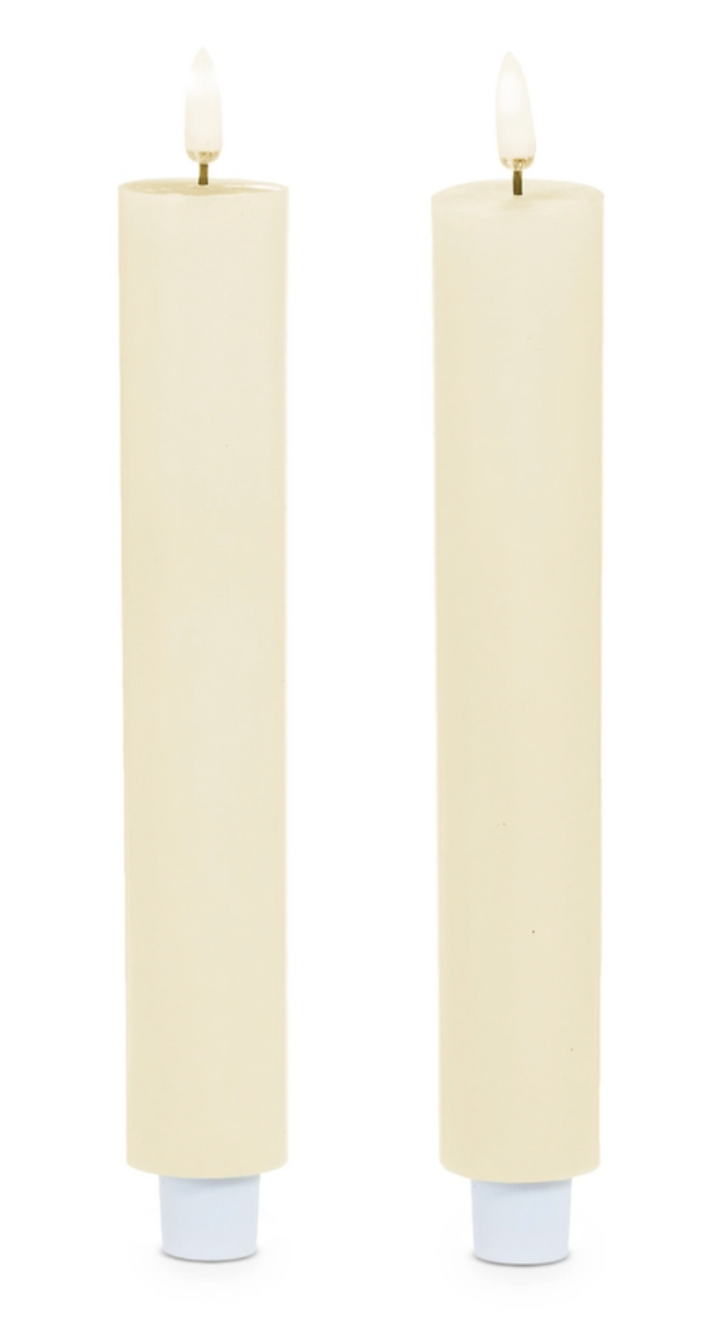 1.25" X 4.5" Ivory Taper Candle