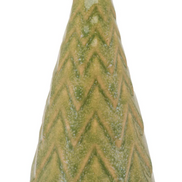 Ceramic Tree with Green Reactive Glaze