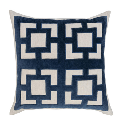 Fret Pillow-Jade Green