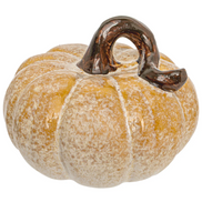 Yellow Reactive Glaze Pumpkin Small