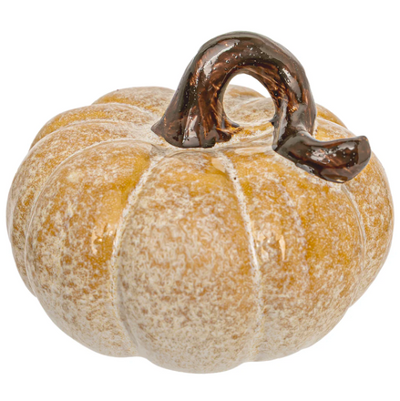 Yellow Reactive Glaze Pumpkin Small