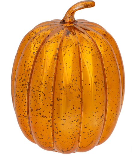 Orange Starry Glass Pumpkin