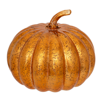 Orange Starry Glass Pumpkin