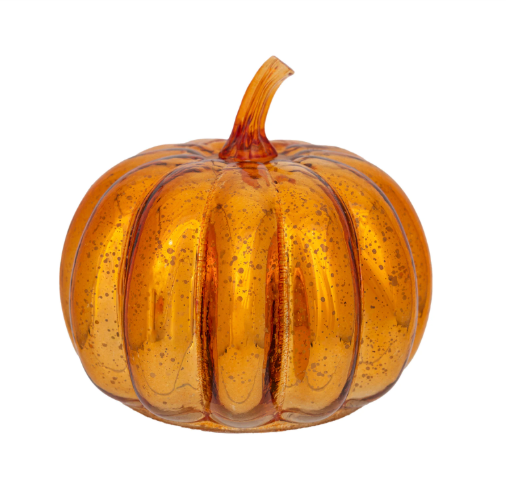 Orange Starry Glass Pumpkin