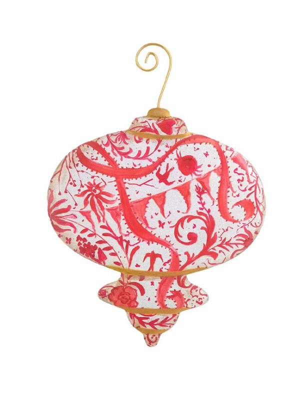 Small Red Chinoiserie Ornaments