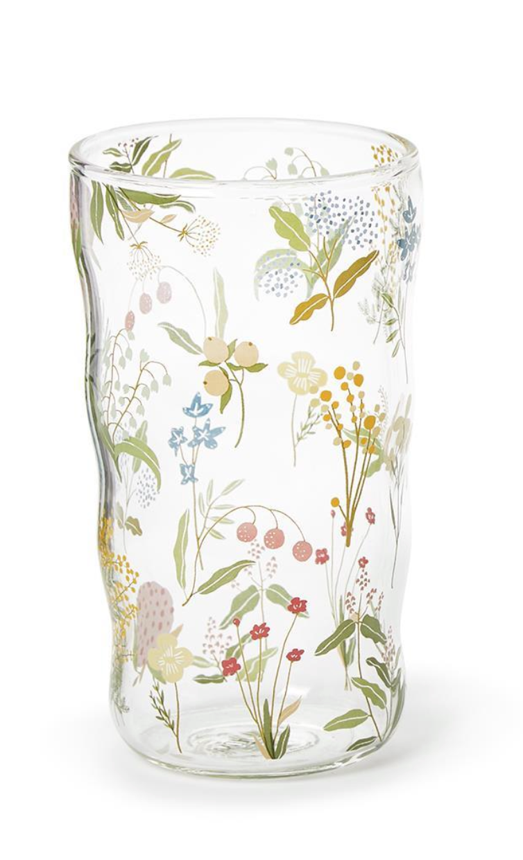 Botanical Bliss Drinking Glass