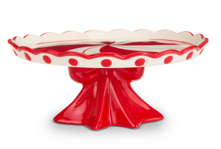 Scalloped Bow Cake Stand