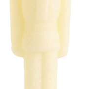 Glittered Ivory Flameless Taper Nutcrackers
