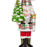 Plaid Nutcracker Ornament