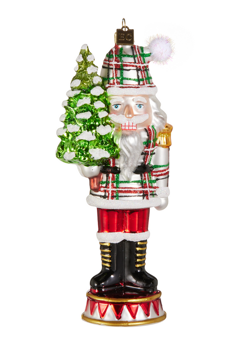 Plaid Nutcracker Ornament