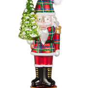 Plaid Nutcracker Ornament