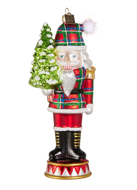 Plaid Nutcracker Ornament