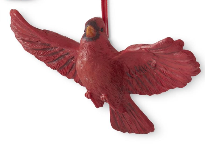 Assorted Resin Cardinal Ornaments