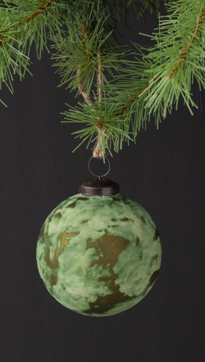 Ornament - Antiqued Frosted