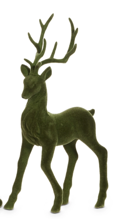 Green Flocked Deer