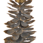 Antique Pinecone Candle Holder