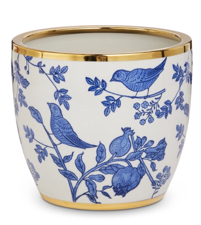Botanical and Birds Cachepots