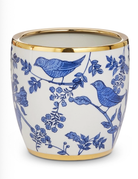 Botanical and Birds Cachepots