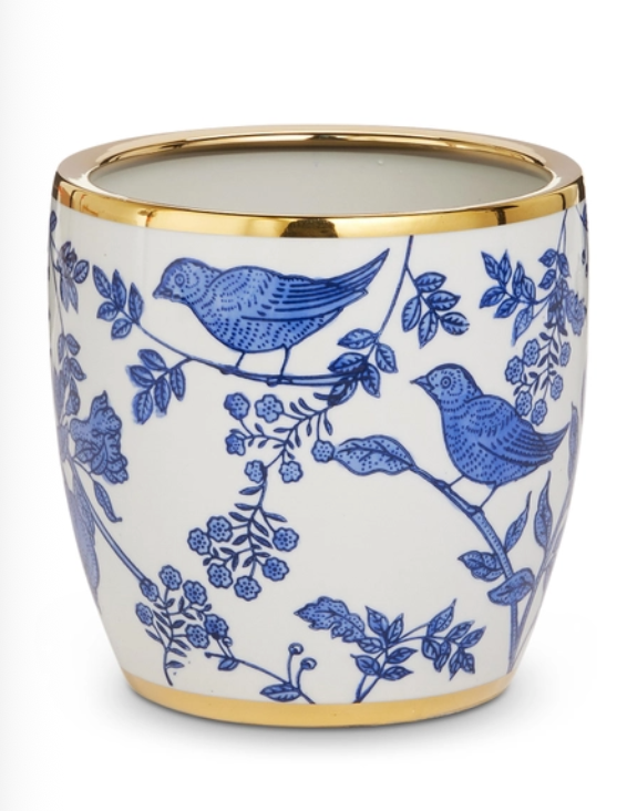 Botanical and Birds Cachepots