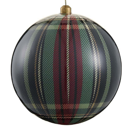 Plaid Two Tone Ornament