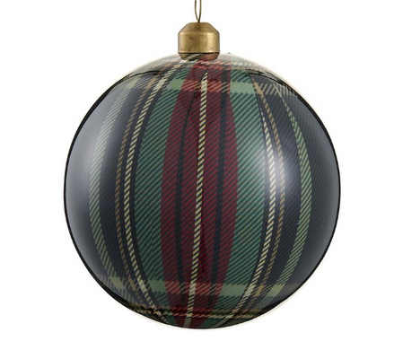 Plaid Two Tone Ornament