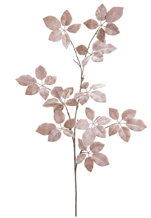 Velvet Schefflera Leaf Spray