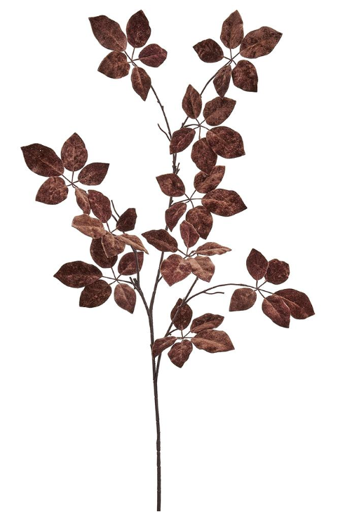 Velvet Schefflera Leaf Spray