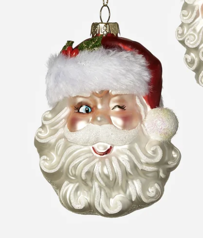 Santa Head Ornaments