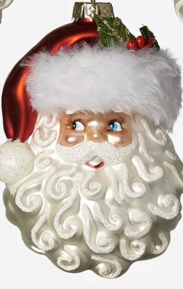 Santa Head Ornaments