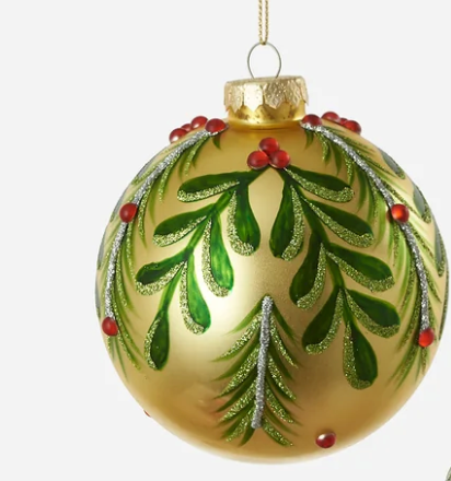 Mistletoe Ball Ornament