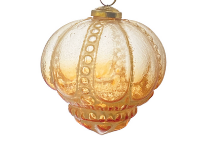 Embossed Glass Ball Ornament
