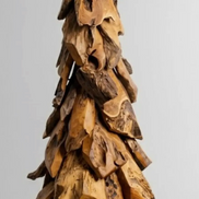 Hand Crafted Teakroot Christmas Tree
