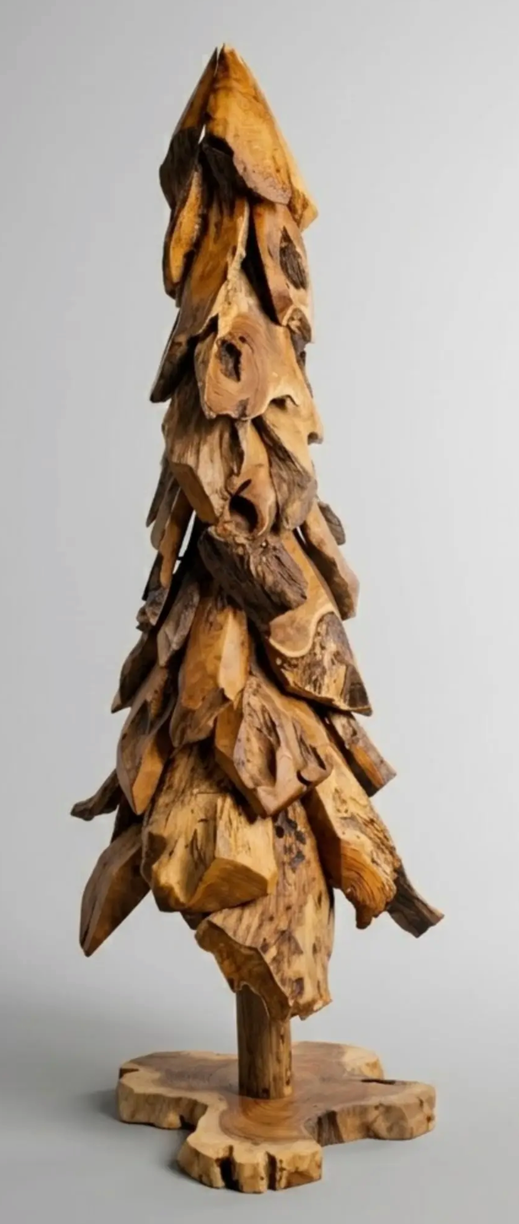Hand Crafted Teakroot Christmas Tree